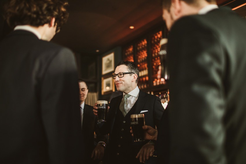groom with guinness 